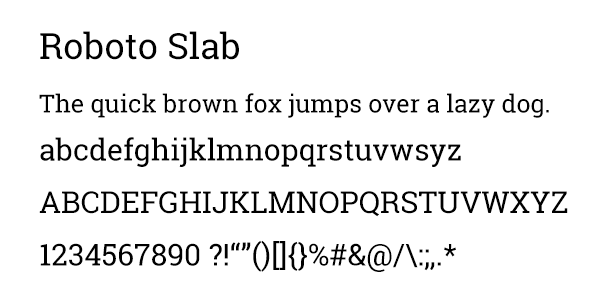 Roboto Slab